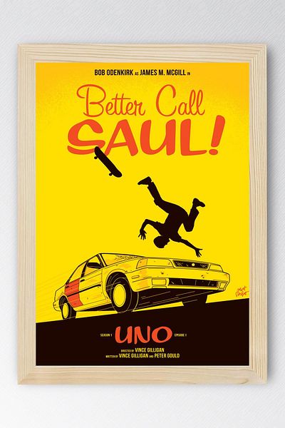 Saturn Better Call Saul Framed Painting - Saul Goodman Poster Painting