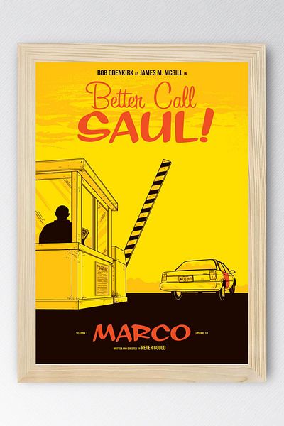 Saturn Better Call Saul Framed Painting - Saul Goodman Poster Painting