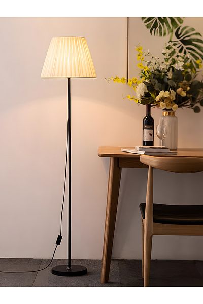 COOYA Nordic Modern Floor Lamp, With 3 Color Temperature, 12W LED Bulb, Iron Base, E27, for bedroom