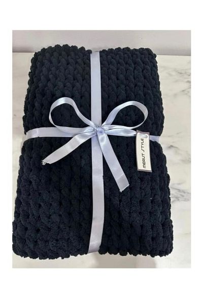 Meltem's Puffy Black Single Blanket