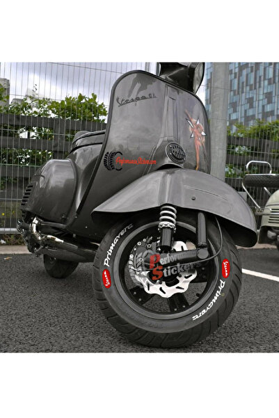 Performance Stickers Vespa Primavera Lastik Yazısı Scooter Lastik Stikeri 8ad...
