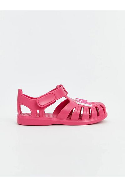 LC Waikiki Lcw Steps Fuchsia Barbie Printed Baby Girl Beach Sandals