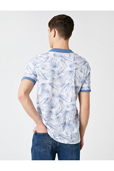 Koton Μπλουζάκι πόλο με τροπικό σχέδιο