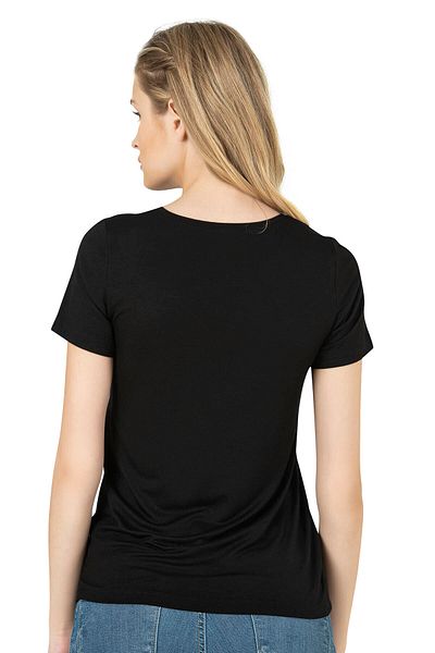 ÖZKAN underwear Özkan 26976 Γυναικείο πλεκτό μπλουζάκι Premium από μαλακό άνετο ύφασμα βισκόζης με κοντό μανίκι
