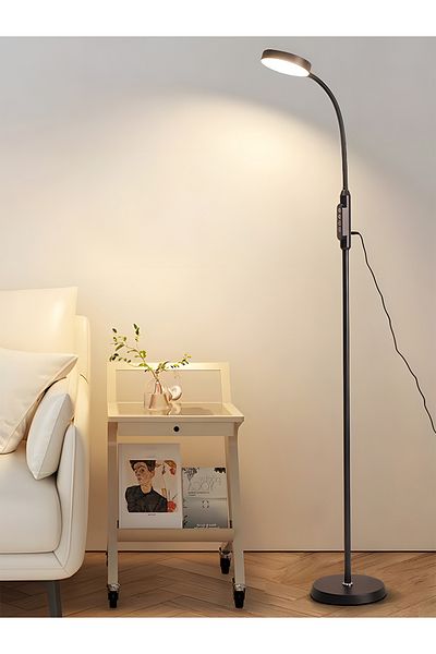 COOYA Minimalist Led Eye-caring Floor Lamp,touch Dimming, Adjustable Brightness,multi-color Lighting,12w