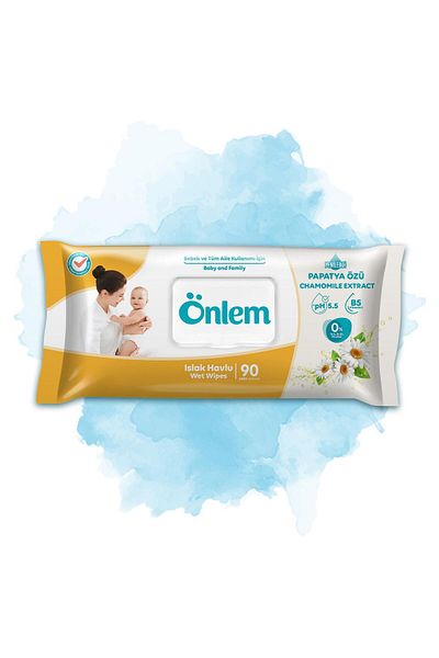 ÖNLEM Precaution Daisy Wet Towel 90 X 6 Pieces