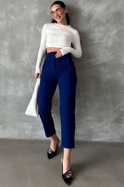 Seeh Saks High Waist Women's Fabric Trousers Sh192