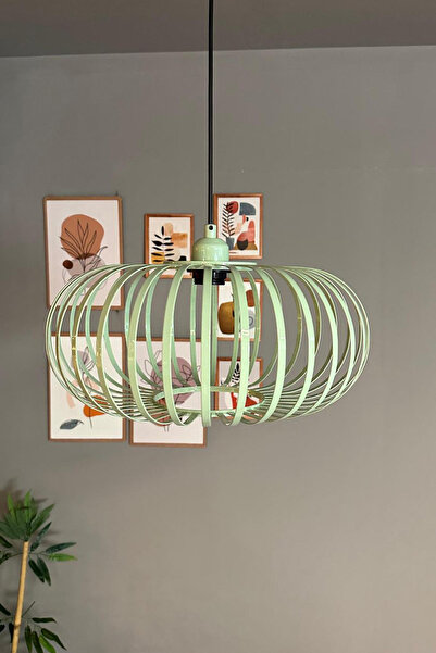 Bamyum Este Mint Sarkıt Avize Mint Yarım Lale Başlık İç Mekan Aydınlatma Dekoratif Mutfak Hol Cafe Ofis