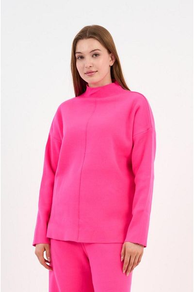 ALEXANDERGARDI Pulover din tricot cu jumătate de gât cu fante laterale (A90944-S-UST)