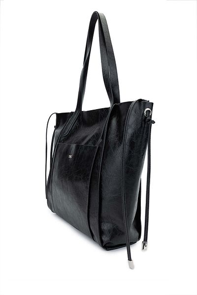 Tamer Tanca Women's Vegan Black Shoulder Bag