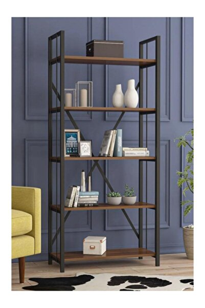 Home TELLİ METAL KİTAPLIK 70 CM CEVİZ