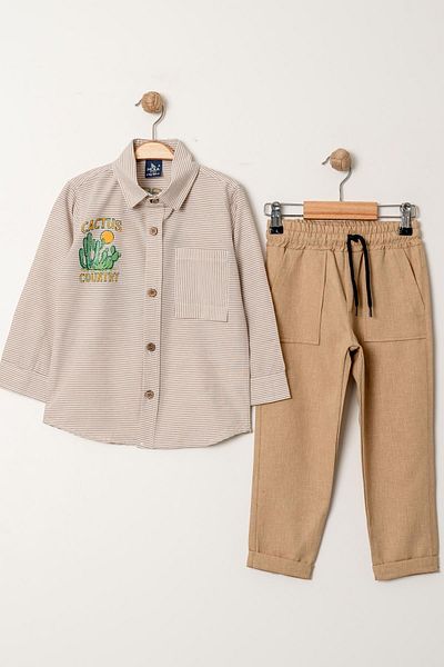 e-çocuk Boy's Shirt Pants Set