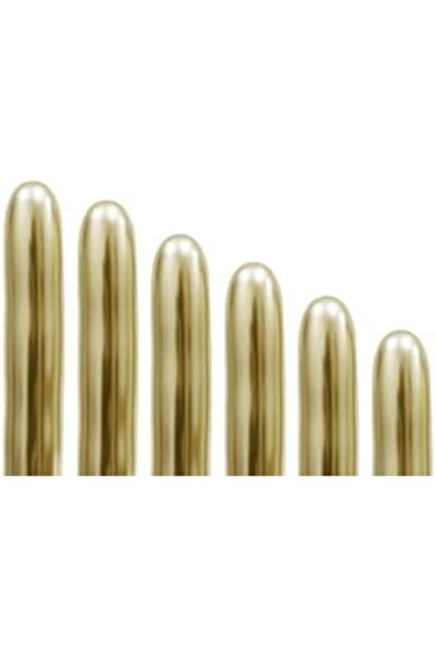 BenimMarifetlerim Gold Colored Chrome Sausage Bn 5 Pieces