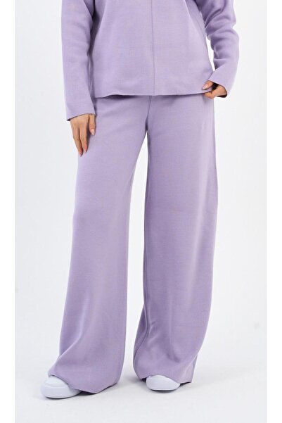 ALEXANDERGARDI Beli Lastikli Geniş Paça Triko Pantolon (A90944-S-ALT)