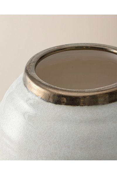 Madame Coco Iris Vase - White