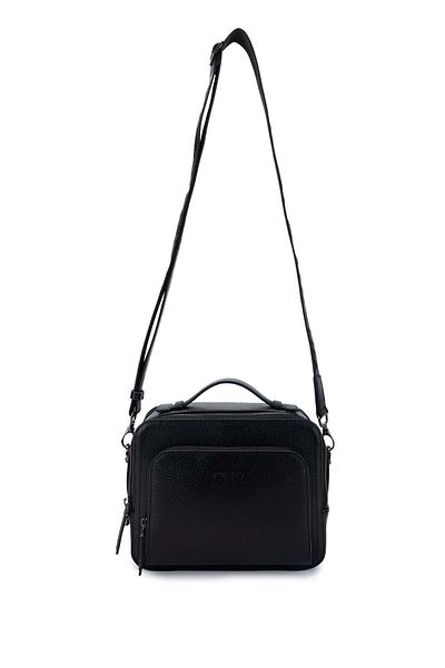 Tamer Tanca Men's Genuine Leather Black Floater Messenger Bag