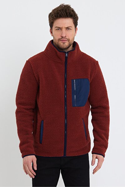 Polo State Мъжко плюшено яке Polar Comfort със стойка и яка