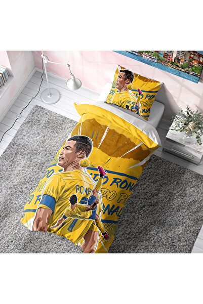 Viadela Cr7 Cristiano Ronaldo Themed Duvet Cover Set (Without Sheets)
