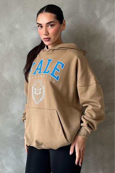 Seeh Γυναικείο φούτερ Mink Oversize Hooded SH129
