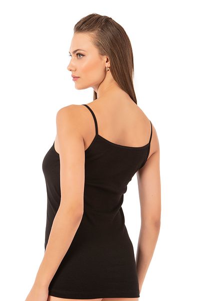 ÖZKAN underwear قميص نسائي محبوك من Özkan 0107 مصنوع من القطن ومضلع ومرن ومريح