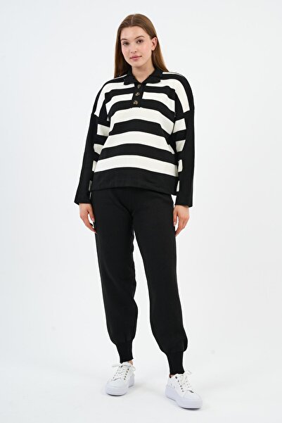 ALEXANDERGARDI Beli ve Paçası Lastikli Triko Pantolon (A92411-S-ALT)