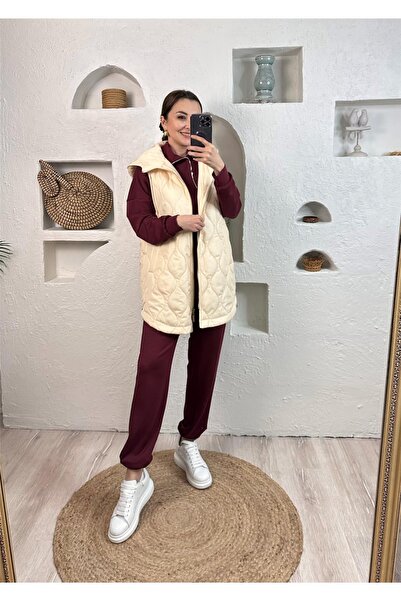 BUĞUBUTİK YANI FERMUAR DETAY YELEK 25433