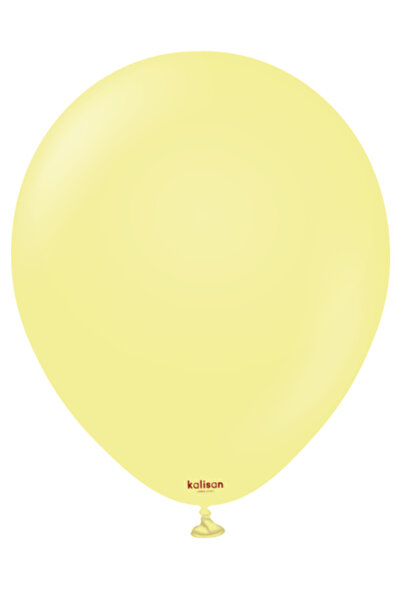 Kalisan Kali̇san Makaron Yellow Latex Balloon 12 Inches