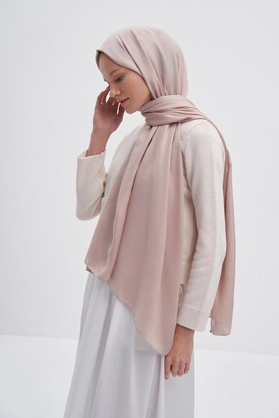 carell Cream Double Sided Silk Slub Shawl