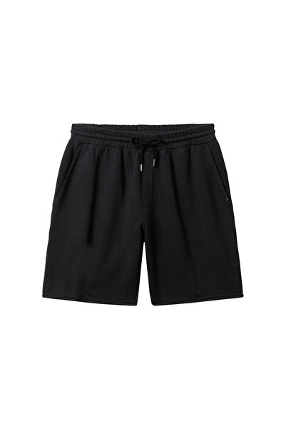 Quiksilver شورت فليس مائي قصير للرجال أسود AQYFB03035