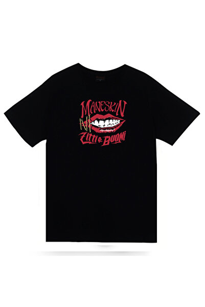 fame-stoned Maneskin Štampano Unisex crna 100% pamuk T-shirt