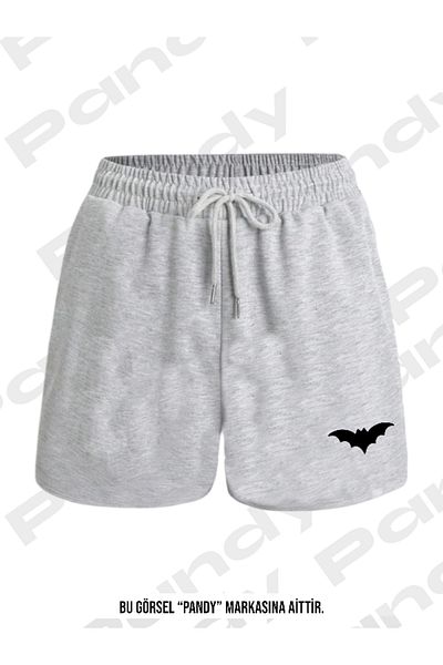pandy Unisex Bat Printed Colorful Basic Shorts