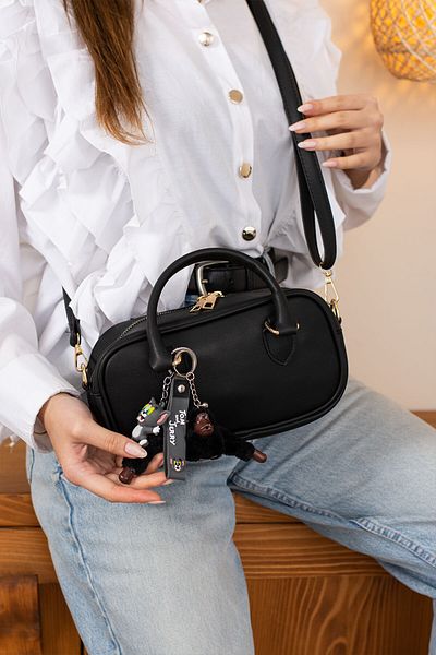 Mojeva Black Women's Hand, Crossbody and Shoulder Bag with Lero Mascot Gift