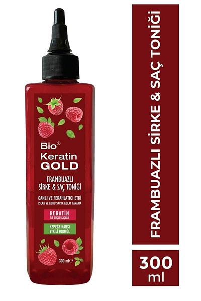 Bio Keratin Gold Raspberry Vinegar and Hair Tonic 300 ml