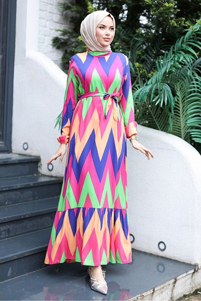 Bestenur Φόρεμα Fadel Woven Viscose 1317 - Πράσινο