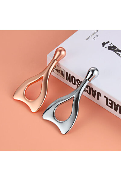 valkyrie Gümüş Renk 3d Paslanmaz Çelik Yüz Masajı, Gua Sha, Multi Fonksiyonel...