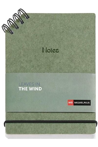 Mıquelrıus Defter-Not defteri  Rüzgarda Yapraklar A6, geniş çizgili 80 sayfa