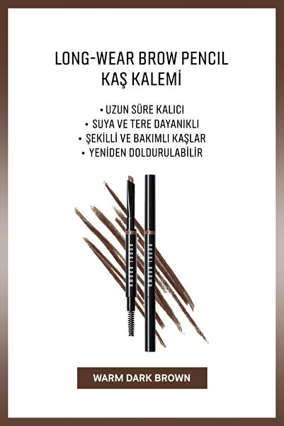 BOBBI BROWN Long-Wear Brow Pencil Kaş Kalemi-Warm Dark Brown