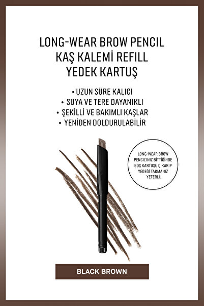 BOBBI BROWN Long-Wear Brow Pencil Kaş Kalemi Refill-Black Brown