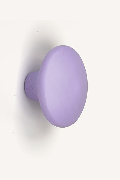 Kulpingo Makaron Serisi Mor Ahşap Çocuk Odası Dolap Ve Çekmece Kulpu