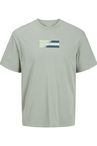 Jack & Jones JJECORP Ανοιχτό πράσινο γραφικό μπλουζάκι - SS O-Neck Noos