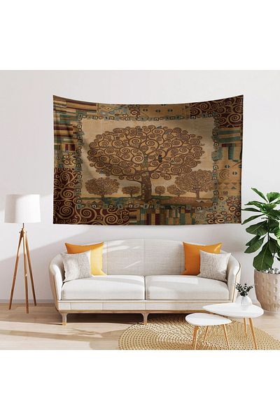 Else Dekor Gustav Klimt Tree of Life Pattern Tapestry - Wall Cover and Carpet