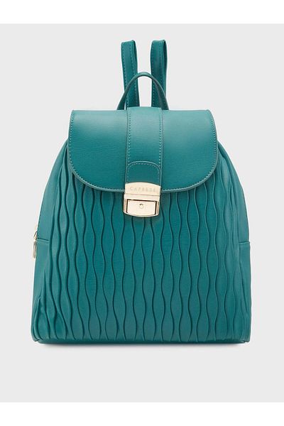Caprese Shelbee Women Shoulder Bag|perfect Daily Use Backpack| Medium| Dark Green