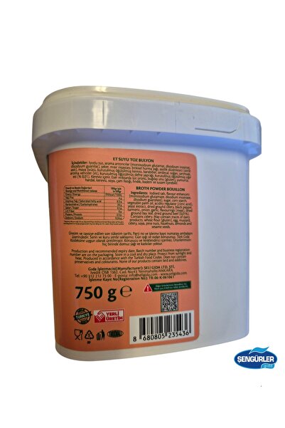 Seli ET SUYU TOZ BULYON 750GR