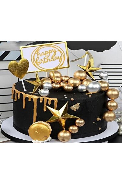 Pastaland PASTA SÜSLEME TOPU YALDIZLI GOLD