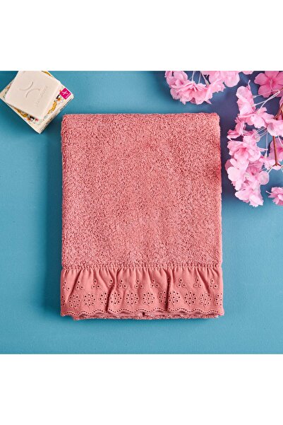 Evidea Prosop moale cu volane - Trandafir uscat - 50x90 cm