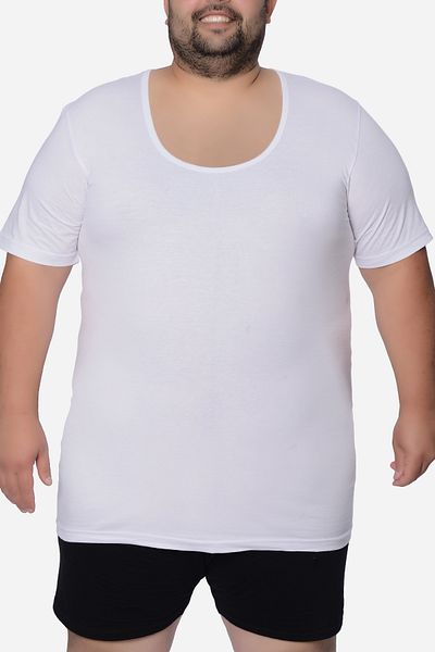 Donkshot 6 τεμαχίων μεγάλου μεγέθους κοντομάνικο Crew Neck Ανδρικό μπλουζάκι Battal 1015 - 100% βαμβάκι-χτενισμένο μονόχρωμο μπλουζάκι-3