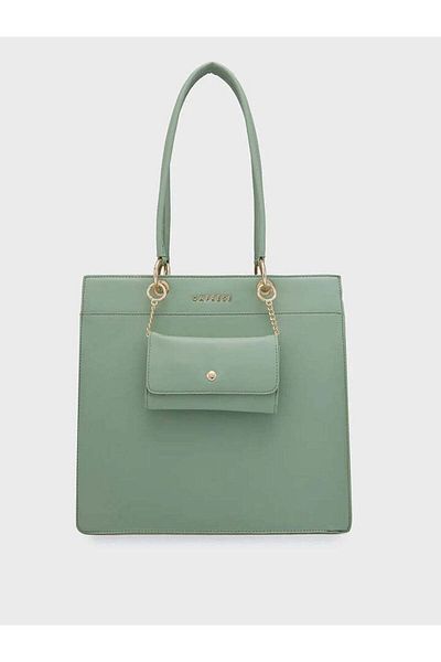 Caprese Daphne Women Handbag|luxury Shoulder Tote For Special Occasions| Large| Mint