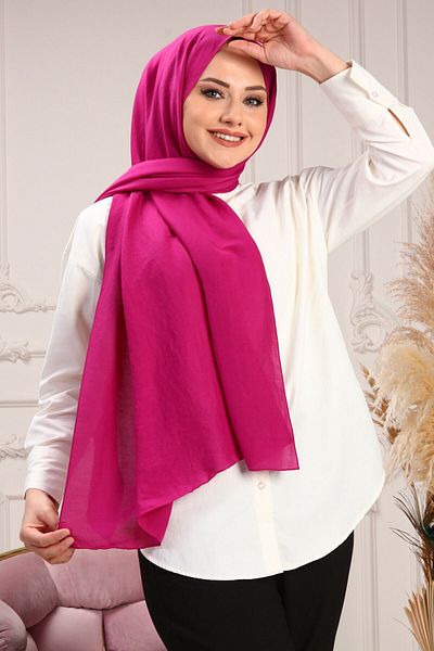 HAREM SCARF Φούξια Σάλι Εγγύματος