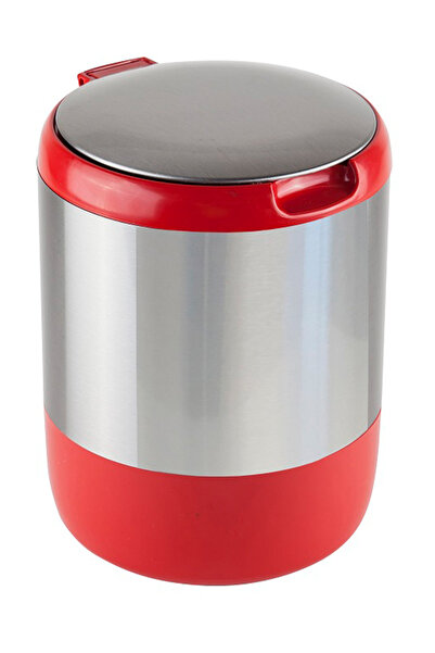 Prima Nova Red Pacific 3 Lt Trash Can with Lid