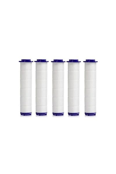Choice 5pcs Filter Element 360 Degrees Rotation Turbo Fan Shower Head High Pressure Water Saving Spray Adju